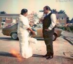 Mohd Rafi Sahab giving flowers to his wife, Bilquis Rafi on her 40th Birthday Rafi sahab giving flowers to wife, Bilquis Rafi, on her 40th birthday.jpg