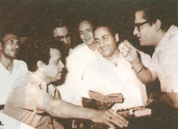 Rafi Sahab, Shammi Kapoor, Hasrat Jaipuri and Jaikishan 