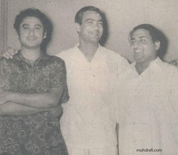 O.P.Nayyar with Mohd Rafi and Kishore Kumar
