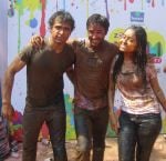 Karan Sharma with Rithvik Dhanjani and Asha Negi enjoying Holi Karan Sharma with Rithvik Dhanjani and Asha Negi enjoying Holi.jpg