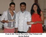 Umesh Pherwani, Chef Nishant with Kavita Rathod at the launch of Vita Latina on 23rd May 2013 Umesh Pherwani, Chef Nishant with Kavita Rathod at the launch of Vita Latina on 23rd May 2013.jpg