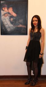 Artist Rutuja Padwal at Rutuja Padwal's art show opening Artist Rutuja Padwal at Rutuja Padwal_s art show opening.jpg