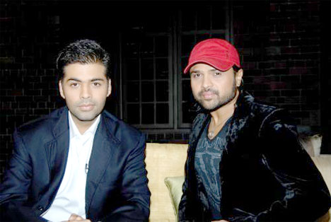 Himesh Reshammiah and Karan Johar in Koffee With Karan