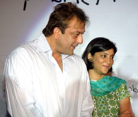 Sanjay Dutt with his sister, Priya Dutt