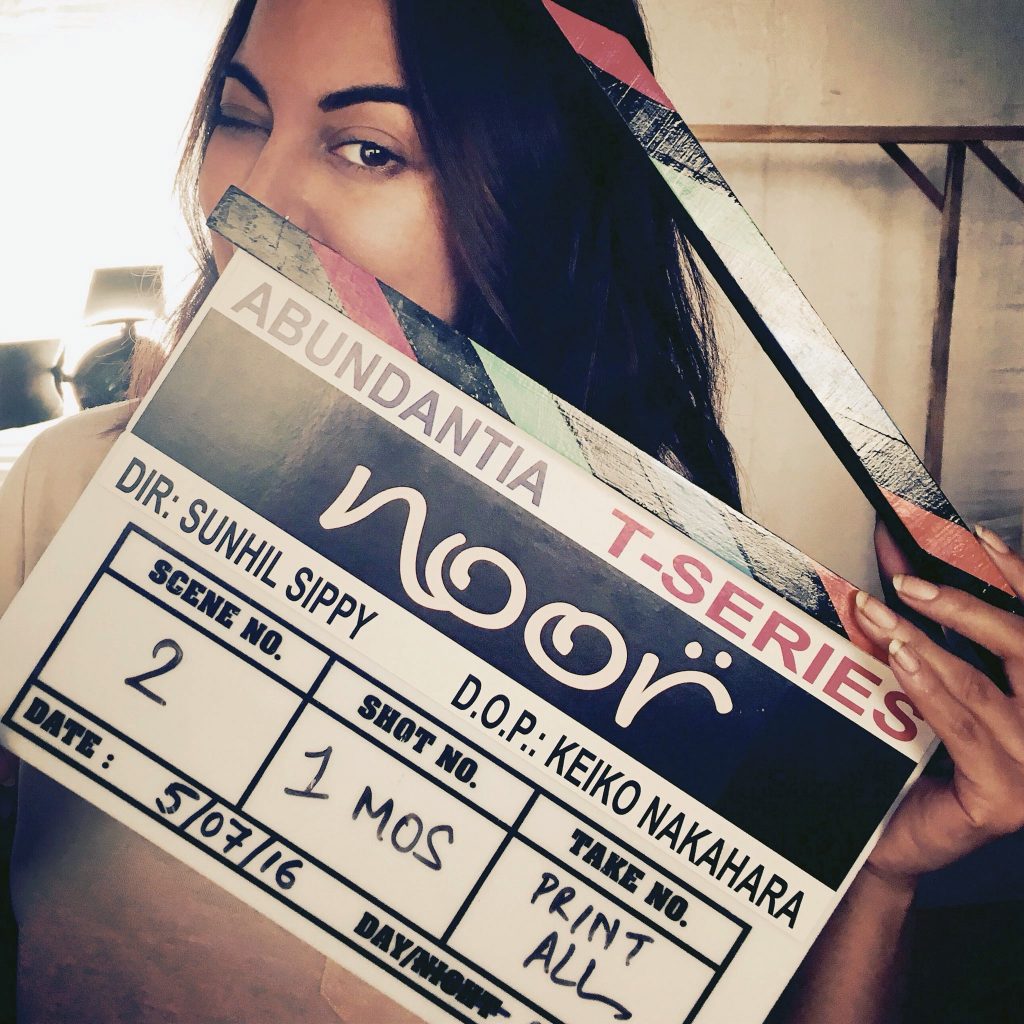Sonakshi Sinha on the sets of Noor