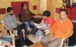 Rajeev Srivastava, Dilip Sen, Javed Ali and Janak Sanghavi at the recording of Song For The Film Shyam Sunder Shreenath Ji-The God Krishna on 13th Dec 2017 _5a312d24c98a0.JPG